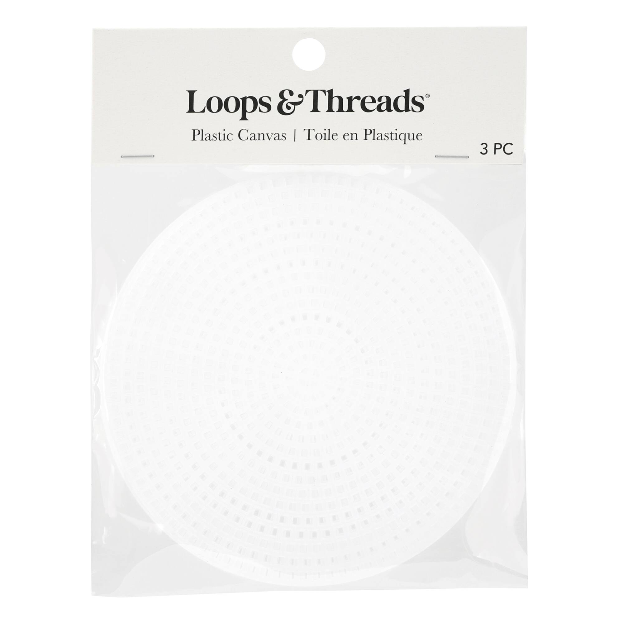 4.5" Clear Circle Plastic Canvases by Loops & Threads®
